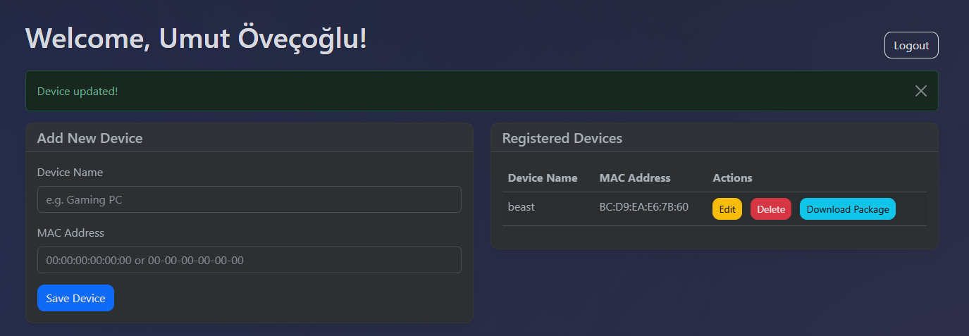 Add/Update Devices